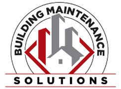 Building Maintenance Solutions logo with buildings graphic.